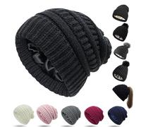 Salalacap Women’s Satin Lined Winter Beanie with Thick Silk Lining, One Size