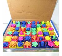 SALALIS 48Pcs Educational Hatching Toy Colorful Simulated Plant for Kids Growing Fun Learning Gift 1.2x1.6in EVA