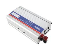 SALALIS 500W High Efficiency DC to AC Converter for Car Appliances Compact Aluminium Alloy Design (Silver)