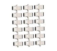 SALALIS 50Pcs Fiber Optic Coupler Metal Adapter Connector for Optical Fiber Communication Systems Performance