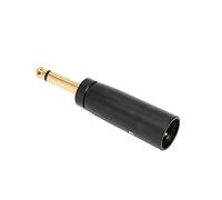 SALALIS 6.35mm Mono Male to XLR Male Adapter with Durable Metal Shell for Interface Transfer for Mixers Microphones Electronic Drums 1 Unit