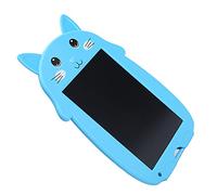 SALALIS 9in LCD Writing Tablet for Children with Cartoon Cat Design Flexible Anti-Erasing Lock Educational Drawing Board Perfect for School and Home Use (Blue)