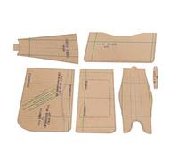 SALALIS Acrylic Template for Handbag Purse Craft Tools, Durable Transparent Leather Pattern Mold for Handmade Projects, Set of 6