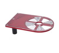 SALALIS Adjustable Trimming Machine Base Plate Sturdy Aluminum Alloy Base for 65-132mm Diameter Trimmer, Handle for Versatile Use, Suitable for Precision Woodworking Tasks