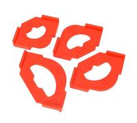 SALALIS Corner Trimming Template Set Precision Cut Woodworking Router Jig for Beginners and Pros, Sturdy ABS Material, 8 Sizes, Red, 4 Pcs for Workshop