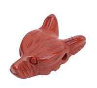 SALALIS Crystal Wolf Head Pendant Exquisite Gemstone Necklace for Men Women, Nature Style Accessory for Xmas, Birthdays, Lightweight Design, Eye Catching Jewelry (9.00)