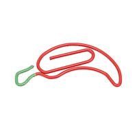 SALALIS Cute Paper Clips Set, Metallic Pepper Shape Design, Increased Slip Resistance for Office Use, 100pcs Lightweight & Portable