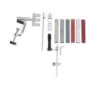 SALALIS Cutter Sharpening Kit 360° Reversible Premium Multifunctional Sharpener for Kitchen Chefs and Home Cooks, Stainless Steel and Cast Aluminum, 6 Units