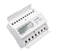 SALALIS Digital 3 Phase Energy Meter Clear LCD Display Compact Design with