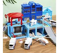 SALALIS DIY Assemble Track Vehicle Toys for Educational Fun, Color Recognition for Children Age 3+, Durable ABS Material Assembly Track Set (war rally)