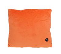 SALALIS Electric Heated Throw Pillow Soft Velvet Fast Heating for Hand and Abdominal Warming Silver Fox Velvet 17.72x17.72in (Orange)