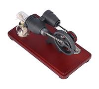 SALALIS Engine Generator Model Set with Bottle for Intuitive Learning At Home Education Gray Zinc Alloy