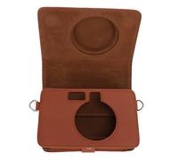 SALALIS Fashionable PU Leather MS200 Camera Printer Case Detachable Front Cover Comprehensive Protection for Camera Owners (Brown)
