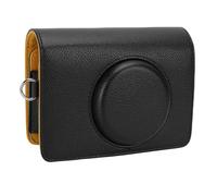 SALALIS Fashionable PU Leather MS200 Camera Printer Case Detachable Front Cover Comprehensive Protection for Camera Owners (Black)