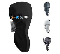 SALALIS Full Heavy Duty Water Proof Outboard Motor Cover for Universal Outboard Engine Protection for Boat Motor 600D Oxford Fabric Black (#2)