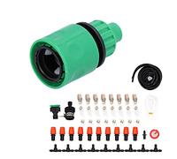 SALALIS Garden Irrigation System Efficient Atomizing Kit for Greenhouse 8m Garden Hose Kit for Vegetable, Easy Assembly, for Public Green Space PVC+PP Material