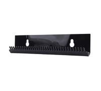 SALALIS Hair Extension Holder Detangling Comb Acrylic Wall Mounted Rack for Hair Braiding in Salons and At Home Black 11.7 X 2.4 X 1in for Stylists and Travelers