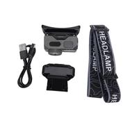 SALALIS Headlamp Rechargeable LED Multi-Light Design for Hiking and Night Fishing with Motion Sensor IPX4 Built-in Battery (Black)