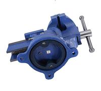 SALALIS Heavy Duty Bench Vise Strong Tabletop Clamp with Anvil Base for Woodworking Metalworking Garage Work, Cast Iron Material (4 inches 100mm)