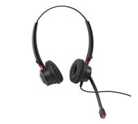SALALIS High Definition Noise Cancelling Call Center Headset for PC and Laptop Use Featuring USB and 3.5mm Connections Black