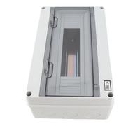 SALALIS IP65 Distribution Box 15 Way, Durable Plastic Junction Box, Clear Transparent Cover for Outdoor and Indoor Use, Approx. 12.2 X 7.87 X 4.33 in