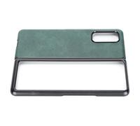 SALALIS Leather Folding Screen Case with Decorative Pattern for MIX FOLD Stylish Protection for Everyday Use ABS and Leather Material (Green)