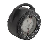 SALALIS Luminous Dive Compass, Durable and Magnetic, Ideal for Underwater Adventures Up to 50M, Pipe Clamp (Black)