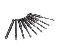 SALALIS Masonry Drill Bit Set Durable High-Performance 9-Piece with Carbide Tip for Concrete Brick Rock 4-12mm (110mm)