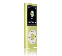 SALALIS MP3 Player Portable Digital Lossless Music MP3 Player for Kids with Earphone HD Speaker for Sports Running Super Light Metal Shell Touch Buttons(Green)