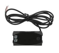 SALALIS Multifunctional Motorcycle Voltmeter Water Proof Electronic Clock Gauge LED Meter Durable for All Weather Conditions (Red)