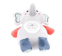 SALALIS Musical Plush Elephant Soother Toy for Infant Sleep Aid with LED Lights for Early Learning