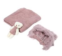 SALALIS Newborn Photography Prop Cute Cotton Baby Hat Wrap Doll Toy Set for Memorable Photoshoots Suitable for Babies Within a Month (hat+wrap+doll)