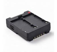 SALALIS NP-F970 F750 F550 Battery Plate Adapter for V-Lock Mount with USB-A Type-C Outputs for LED Lights and Cameras - Premium ABS Material - 1 Unit