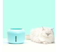 SALALIS Pet Electric Water Dispenser Purifying Multi Filtration Live Water for Pets Plastic 7.9x7.9x6.0in (Green)