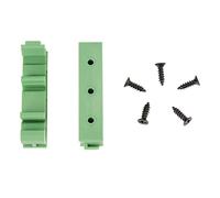 SALALIS PLC 40Pin Male Header Board Terminal Block Connector with Bracket for Servo and DIN Rail Mount - Green PCB Carrier - 1 X Terminal Board, 1 Set X Bracket, 5 Screws - 4.76x2.01in