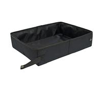 SALALIS Portable Travel Litter Box For Cats Foldable Easy Cleaning Odor Free Collapsible Cat Litter Box For Travel Oxford Cloth PE For Car Back Seat (S 30x40cm / 11.8x15.7in)