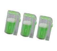 SALALIS Queen Bee Marking Cage Plastic Lightweight One Handed Bee Marker Bottle for Beekeepers, Capturing Tagging Queen, 3Pcs for Beekeeping Enthusiasts (Green)