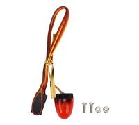 SALALIS RC Vehicle Strobe Light with Dynamic Modes Versatile Control for RC Cars and Trucks 13x17mm 1 Unit (Red)