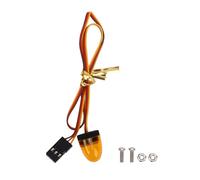SALALIS RC Vehicle Strobe Light with Dynamic Modes Versatile Control for RC Cars and Trucks 13x17mm 1 Unit (Orange)
