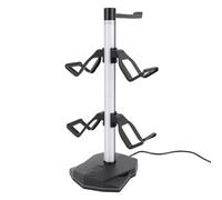 SALALIS RGB Headphone and Controller Stand with USB Ports for Gaming Setup Space Efficient Design Holds 4 Controllers and 1 Headset