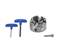 SALALIS Self-Centering Lathe Chuck Set Heavy-Duty Wood Lathe Chuck for Woodturning in 1In-8 KP96-E 4In Size