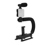 SALALIS U Grip Phone Camera Stabilizer with Hot Shoe Design and Sponge Antislip Handle for Professional ABS 1 Unit