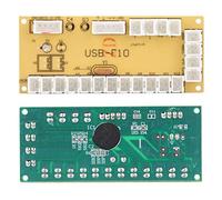 SALALIS Universal High Performance Joystick Circuit Board Controller Assembly for PC Laptop 98/ME/XP/Vista/7/8, ABS Green USB Interface 1 X F10 Chip Version Control Board for Game Players