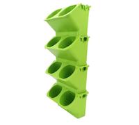 SALALIS Vertical Garden Planter Durable and Deeper Hanging Wall Planter for Indoor Outdoor Garden Balcony Yards Home Decor for Gardening Vertical Greening Flower Container PP Material