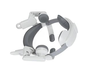 SALALIS VR Headset Head Strap Durable and Adjustable for Long Gaming Sessions Suitable for Everyone Greyish White