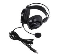 SALALIS Wired Headphones with 120° Rotatable Microphone for Online Classes Language Tests and Music Playback Durable Comfort Design