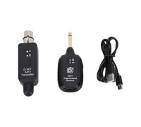 SALALIS Wireless Microphone System with Zero Loss 24bit Audio for Performances and Conferences - 100ft Range, 10H Battery Life, Black