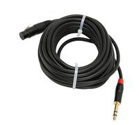 SALALIS XLR to 6.35mm Cable, 32.8ft for Microphone | Gold plated, multi-layer shielding, compatible with mixers, amplifiers, stereo systems