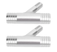 SALALIS Y Shaped High Temperature Proof Aluminium Alloy Hose Clamp for UTVs, Efficient Fluid Management, 2pcs Clamps for Replacement, Universal Fit