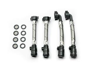 Salamander Pumps - Anti-Vibration Couplers - AV2-2 Straight - 2 Angled - IV 15mm Hose to 15mm Push Fit Plastic Nut - Hose Attachments